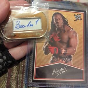 WWE Booker T autographed dog tag